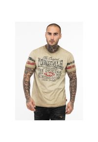 T-shirt regularny Lonsdale Skeld. Kolor: wielokolorowy, niebieski, beżowy #1