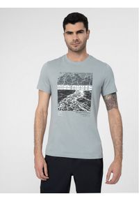4f - 4F T-Shirt 4FSS23TTSHM490 Szary Regular Fit. Kolor: szary. Materiał: bawełna