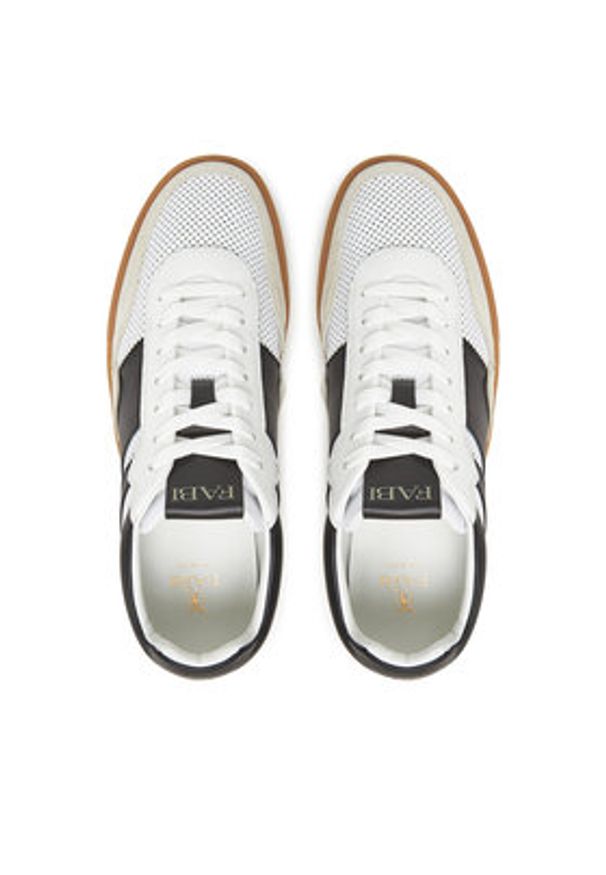 Fabi Sneakersy FU1320 Biały. Kolor: biały. Materiał: skóra
