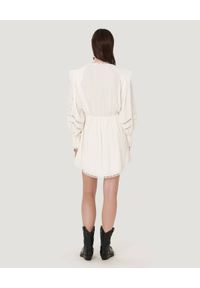 IRO - Sukienka z koronką Cassie. Kolor: biały. Materiał: koronka. Długość rękawa: długi rękaw. Wzór: koronka. Długość: mini #4