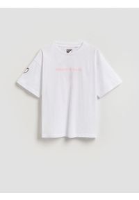 Reserved - T-shirt Inter Miami CF - złamana biel. Materiał: bawełna #1