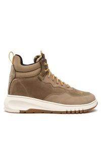 Geox Sneakersy D Aerantis 4X4 B ABX A D26LAA 02233 C3391 Khaki. Kolor: brązowy. Materiał: skóra, zamsz