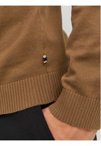 Jack & Jones - Jack&Jones Sweter 12137190 Brązowy Regular Fit. Kolor: brązowy. Materiał: bawełna