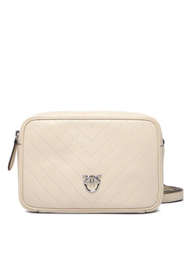 Pinko - PINKO Torebka Carrie Camera Bag Classic Al 25-26 PLTT 104336 A2JC Écru. Kolor: kremowy. Materiał: skórzane