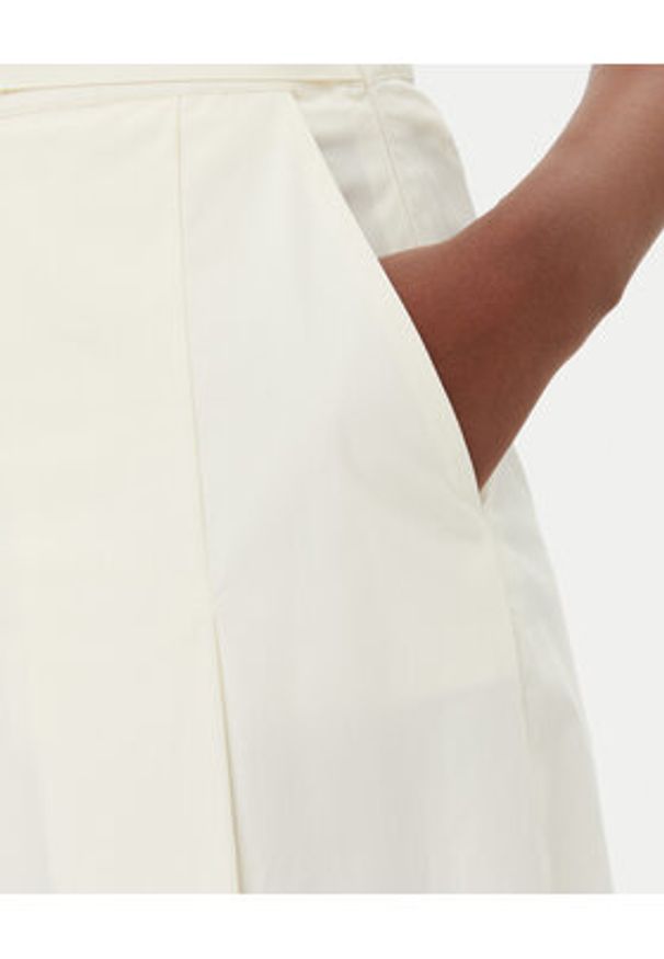 TwinSet - TWINSET Spódnica trapezowa 251TT202C Beżowy Regular Fit. Kolor: beżowy. Materiał: bawełna