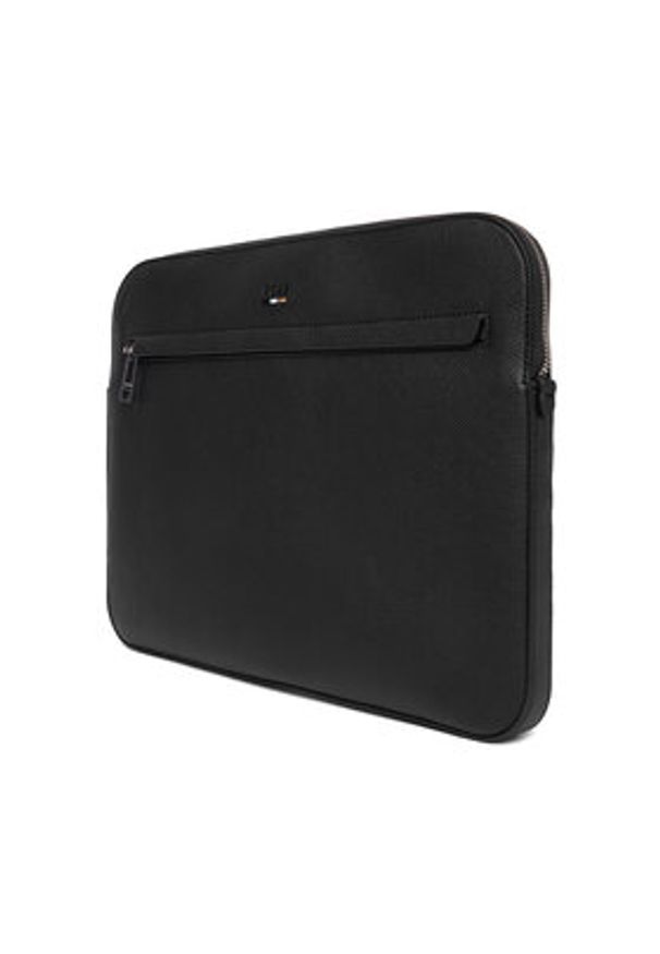 BOSS Etui na laptopa 50558167 Czarny. Kolor: czarny. Materiał: skóra