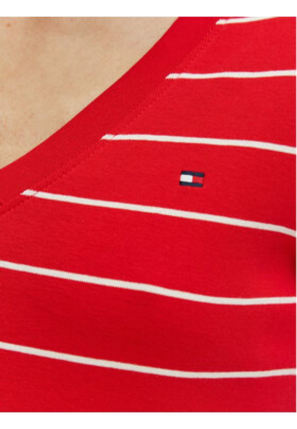 TOMMY HILFIGER - Tommy Hilfiger T-Shirt New Cody WW0WW40584 Czerwony Slim Fit. Kolor: czerwony. Materiał: bawełna