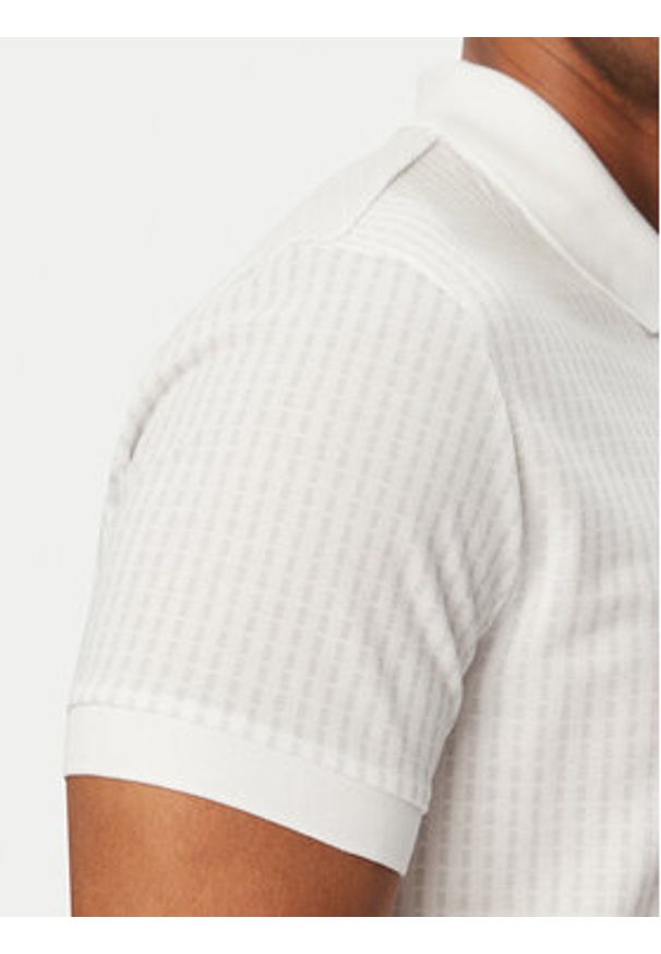 BOSS Polo Birdie 3 50559355 Biały Regular Fit. Typ kołnierza: polo. Kolor: biały. Materiał: bawełna