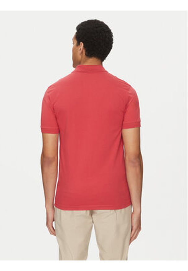 BOSS Polo Passenger 50507803 Czerwony Slim Fit. Typ kołnierza: polo. Kolor: czerwony. Materiał: bawełna