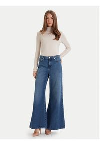 ViCOLO Jeansy DF5159 Niebieski Wide Leg. Kolor: niebieski #5