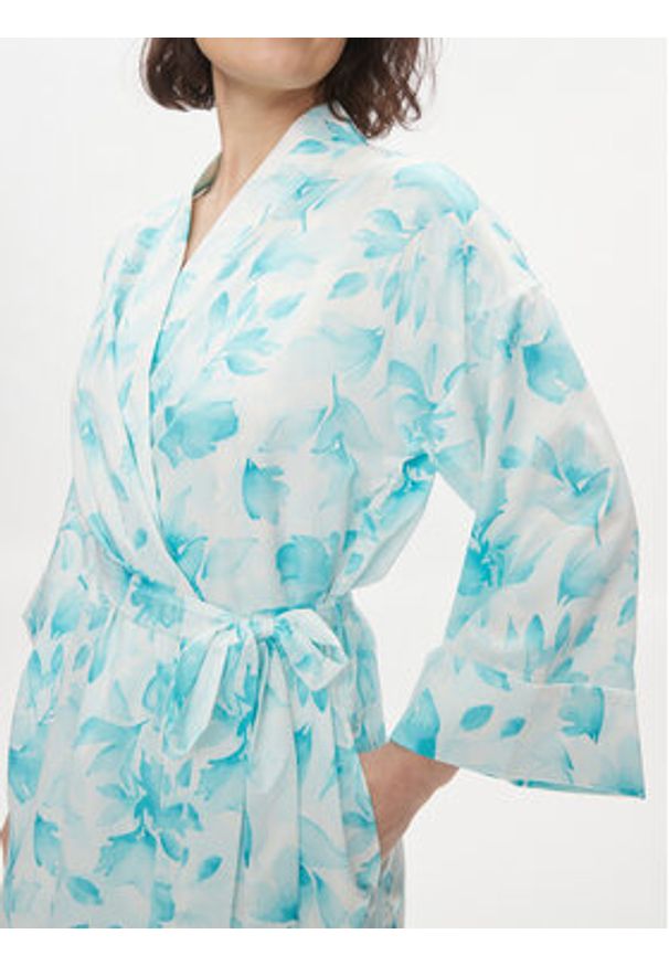 Lauren Ralph Lauren Szlafrok ILN42318 Niebieski. Kolor: niebieski. Materiał: syntetyk