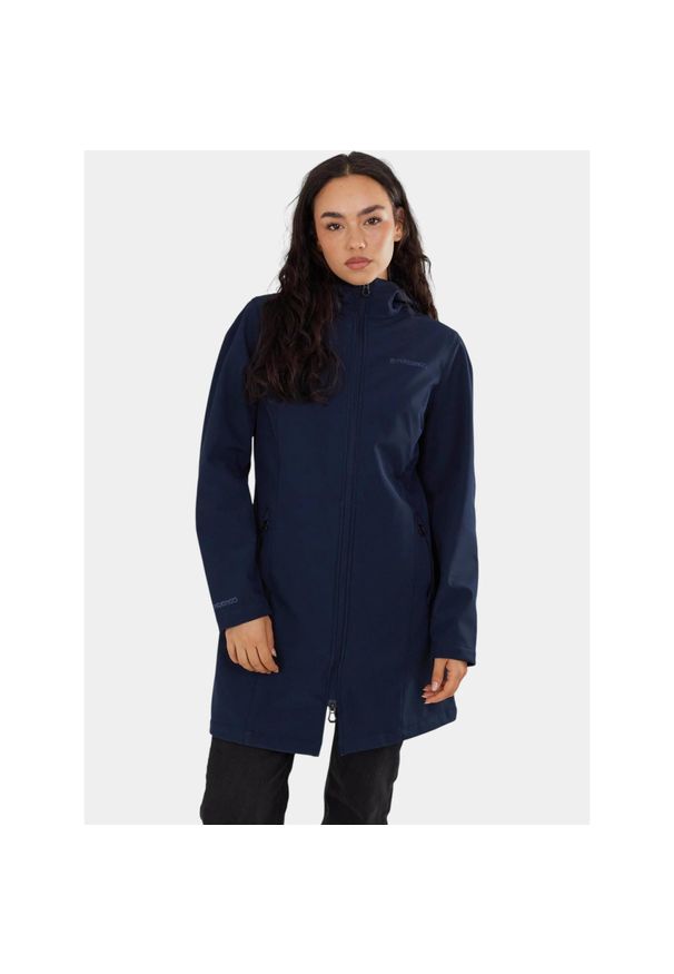 FUNDANGO - Kurtka Softshell Damska Fundango Wichita. Kolor: niebieski. Materiał: softshell. Sezon: jesień, wiosna. Sport: turystyka piesza