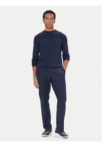 BOSS - Boss Sweter Rowin 50427754 Granatowy Regular Fit. Kolor: niebieski. Materiał: bawełna #4