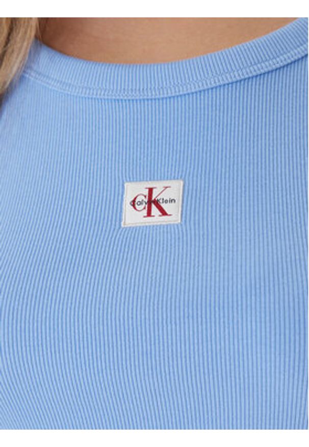 Calvin Klein Jeans T-Shirt LV047C200G Niebieski Regular Fit. Kolor: niebieski. Materiał: bawełna