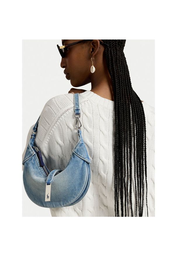 Torebka Polo Ralph Lauren. Kolor: niebieski