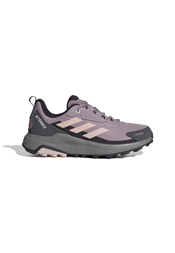 Adidas - Damskie buty trekkingowe adidas Terrex Anylander Rain.Rdy. Kolor: szary, fioletowy, różowy, wielokolorowy. Materiał: materiał