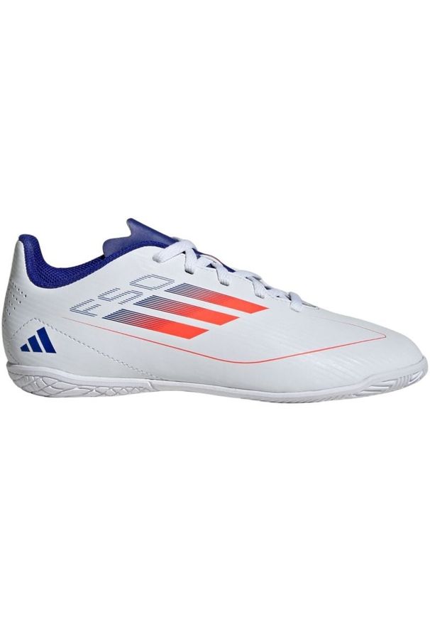 Adidas - Buty piłkarskie adidas F50 Club In IF1392 białe. Kolor: biały. Materiał: syntetyk, guma, materiał. Szerokość cholewki: normalna. Sport: piłka nożna