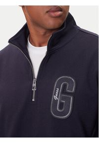 Guess Bluza M5BQ18 K0552 Granatowy Regular Fit. Kolor: niebieski. Materiał: syntetyk #3