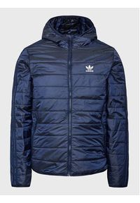 Adidas - adidas Kurtka przejściowa Padded Hooded Puffer Jacket HL9210 Niebieski Regular Fit. Kolor: niebieski. Materiał: syntetyk #8