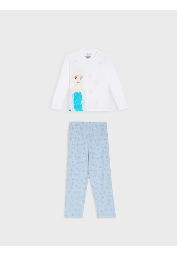 Sinsay - Piżama dwuczęściowa Frozen - błękitny. Kolor: niebieski