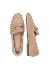 DeeZee Loafersy WSS270205-06 Beżowy. Kolor: beżowy. Materiał: materiał
