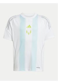 Adidas - adidas T-Shirt Messi Training JI5460 Biały Regular Fit. Kolor: biały. Materiał: syntetyk #6