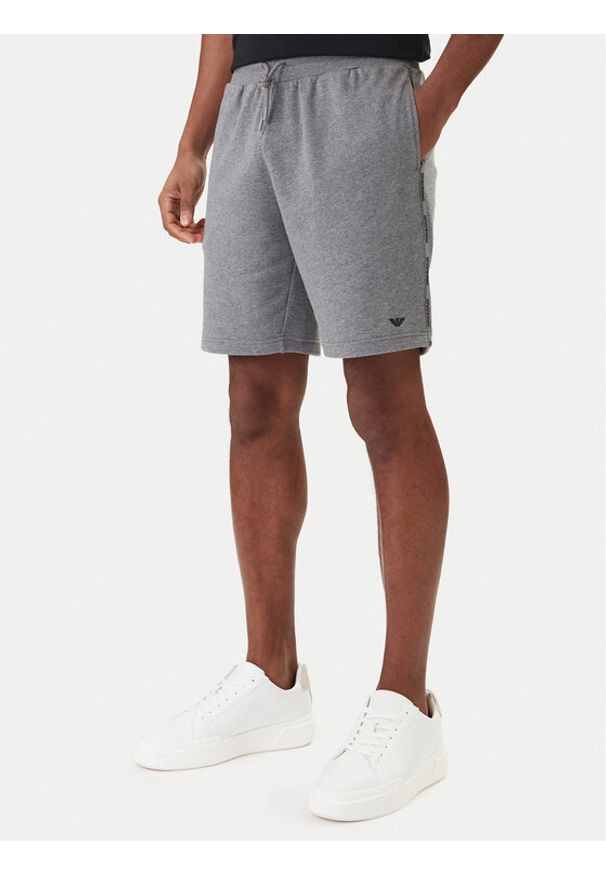 Emporio Armani Underwear Szorty sportowe EM000495 AF18887 O8027 Szary Regular Fit. Kolor: szary. Materiał: bawełna. Styl: sportowy