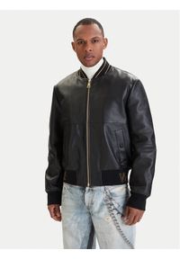 Versace Jeans Couture Kurtka skórzana 80GAVP06 CPPS3 Czarny Regular Fit. Kolor: czarny. Materiał: skóra #1