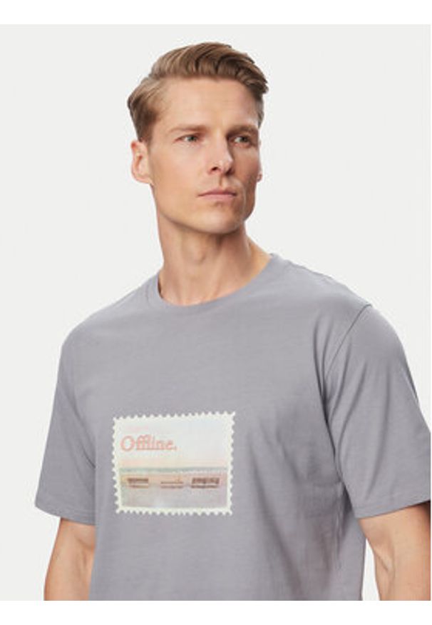 Jack & Jones T-Shirt Montauk Photo 12290890 Niebieski Regular Fit. Kolor: niebieski. Materiał: bawełna