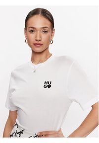 Hugo T-Shirt Dashire_4 50489198 Biały Regular Fit. Kolor: biały. Materiał: bawełna #2