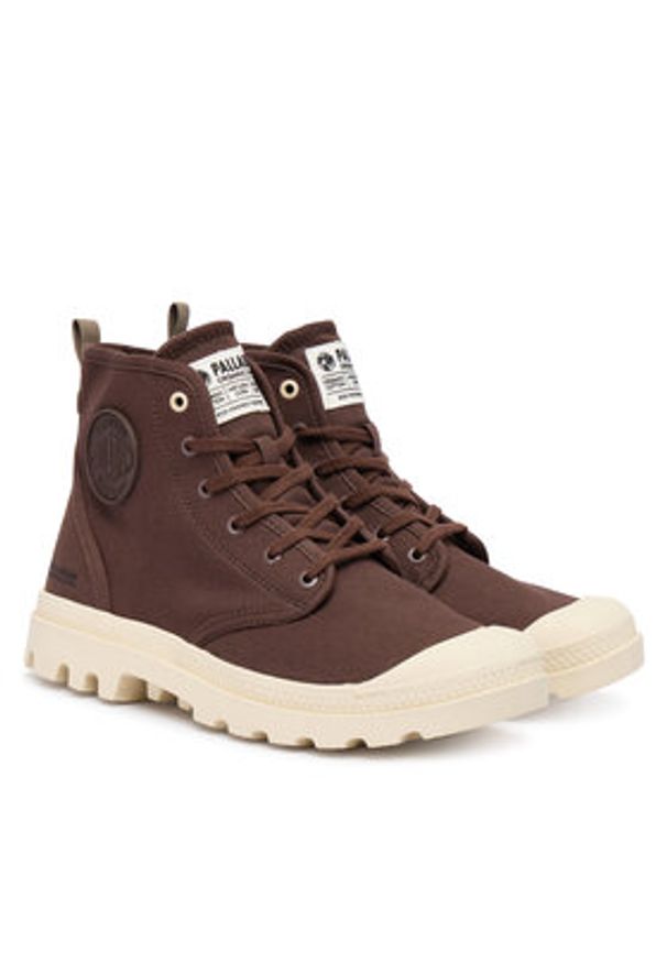 Palladium Trapery Pampa Hi Zip Organic 79101-293-M Brązowy. Kolor: brązowy. Materiał: materiał