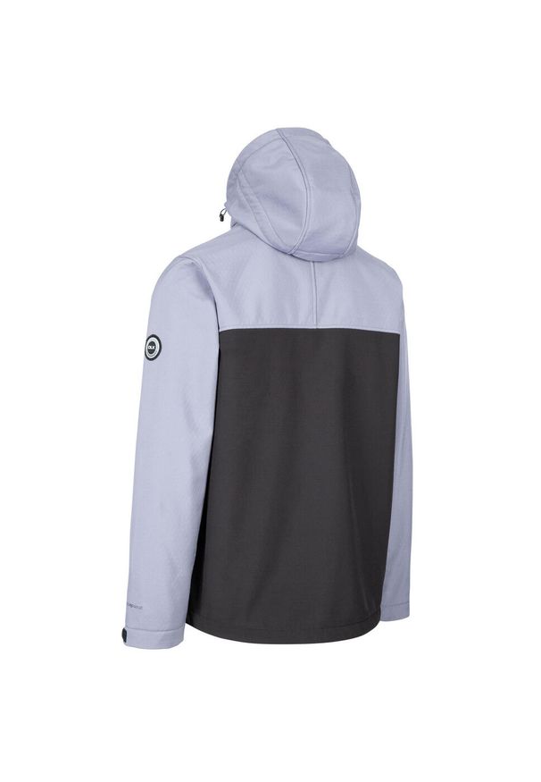 TRESPASS - Męska Kurtka Soft Shell Moyler DLX. Kolor: szary, wielokolorowy, niebieski