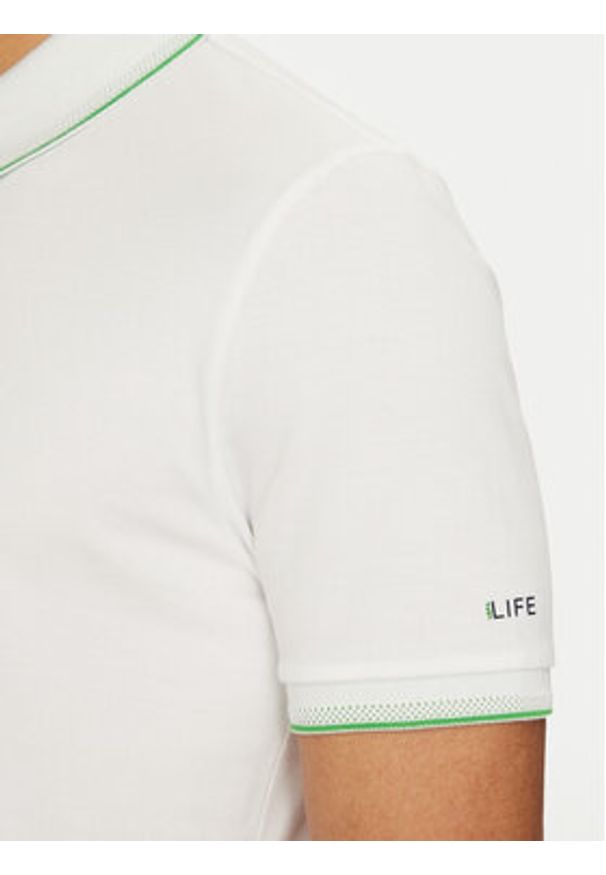 U.S. Polo Assn. Polo MUP3508 Biały Regular Fit. Typ kołnierza: polo. Kolor: biały. Materiał: bawełna
