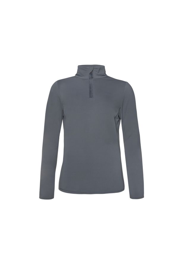 Damski polar z zamkiem błyskawicznym 1/4 Protest Fabriz. Kolor: wielokolorowy, niebieski, szary. Materiał: polar. Sezon: zima. Sport: narciarstwo