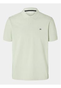 Selected Homme Polo 16087839 Zielony Regular Fit. Typ kołnierza: polo. Kolor: zielony. Materiał: bawełna #5