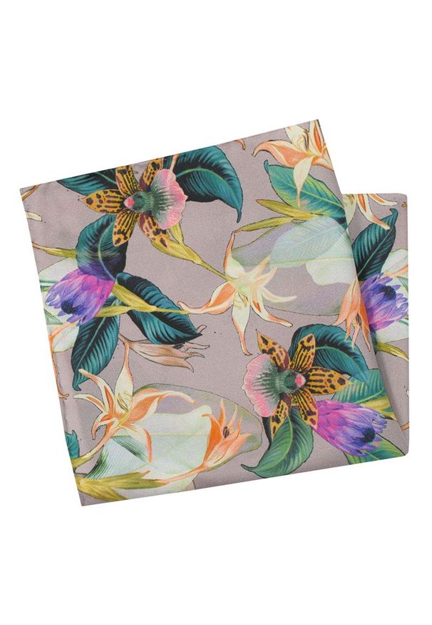 Wielokolorowa poszetka EM Men's Accessories w kolorowe wzory