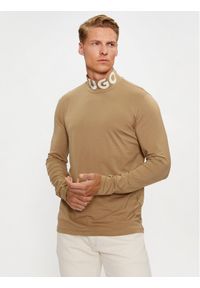 Longsleeve Hugo. Kolor: beżowy. Długość rękawa: długi rękaw