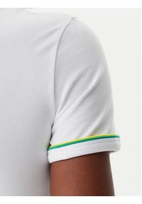 Lacoste T-Shirt TF0347 Biały Slim Fit. Kolor: biały. Materiał: bawełna #3