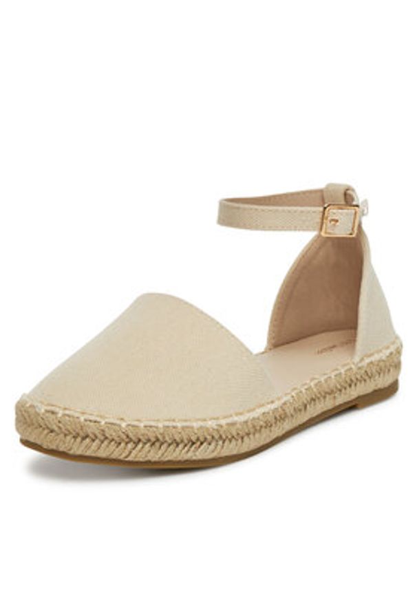 DeeZee Espadryle E8265-6 Beżowy. Kolor: beżowy. Materiał: materiał