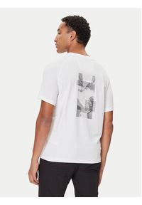 BOSS T-Shirt Stripe Zone 50548093 Biały Relaxed Fit. Kolor: biały. Materiał: bawełna