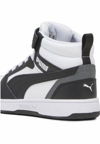 Puma - Buty na co dzień dziecięce PUMA REBOUND MID wysokie. Okazja: na co dzień. Kolor: biały, wielokolorowy, czarny, szary. Materiał: skóra, syntetyk. Szerokość cholewki: normalna. Sport: koszykówka