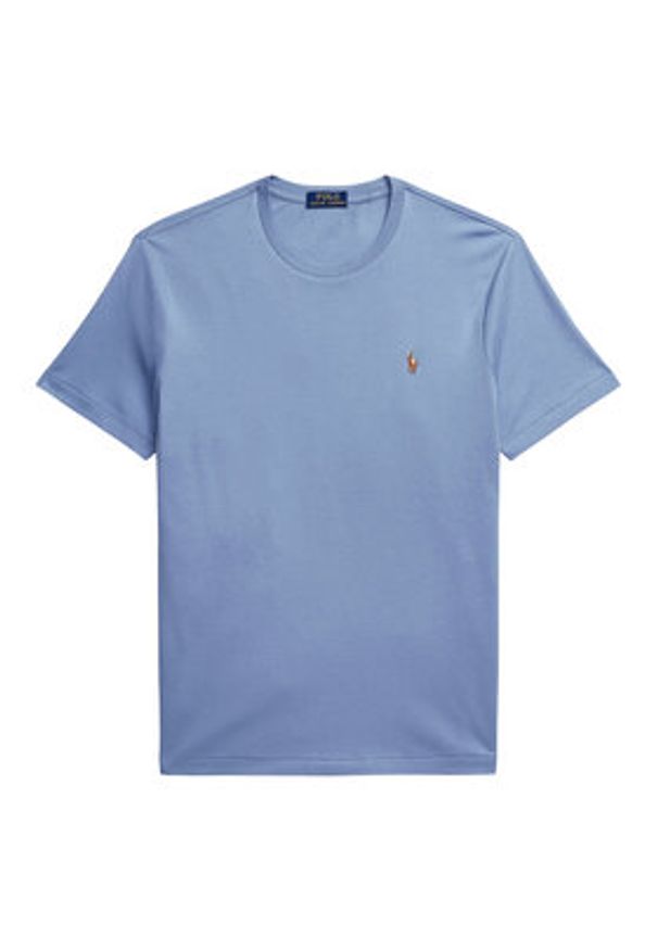 Polo Ralph Lauren T-Shirt 710740727095 Niebieski Custom Slim Fit. Typ kołnierza: polo. Kolor: niebieski. Materiał: bawełna