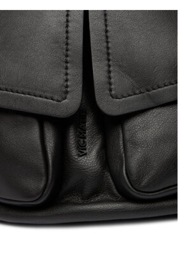 Vic Matié Plecak 1H0638T 999C070101 Czarny. Kolor: czarny. Materiał: skóra