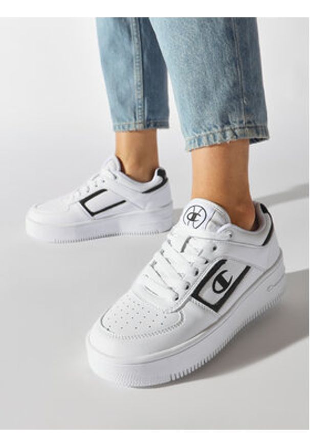 Champion Sneakersy Foul Play Plat Element Bs Low Cut Shoe S11594-WW001 Biały. Kolor: biały. Materiał: skóra