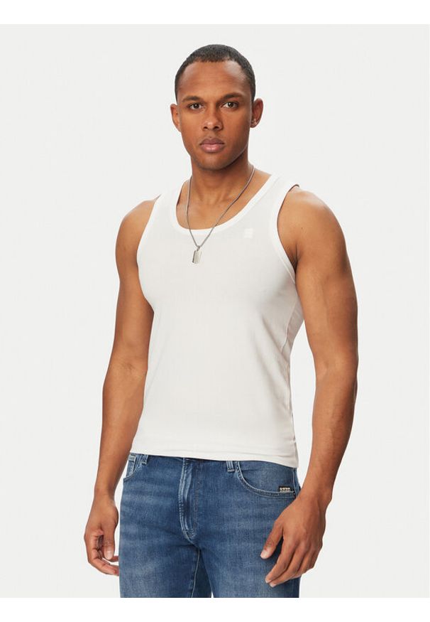 G-Star RAW - G-Star Raw Komplet tank topów D25476-3310 Biały Regular Fit. Kolor: biały. Materiał: bawełna