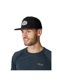 Czapka z daszkiem bawełniana Rab Axion Badge Cap. Kolor: czarny. Materiał: bawełna