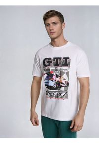 Sinsay - Bawełniana koszulka z nadrukiem Volkswagen - biały. Kolor: biały. Materiał: bawełna. Wzór: nadruk #1