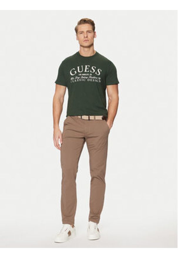 Guess T-Shirt M5RI43 K9RM1 Zielony Regular Fit. Kolor: zielony. Materiał: bawełna