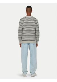 Only & Sons Sweter Musa 22027268 Beżowy Regular Fit. Kolor: beżowy. Materiał: syntetyk, bawełna #5
