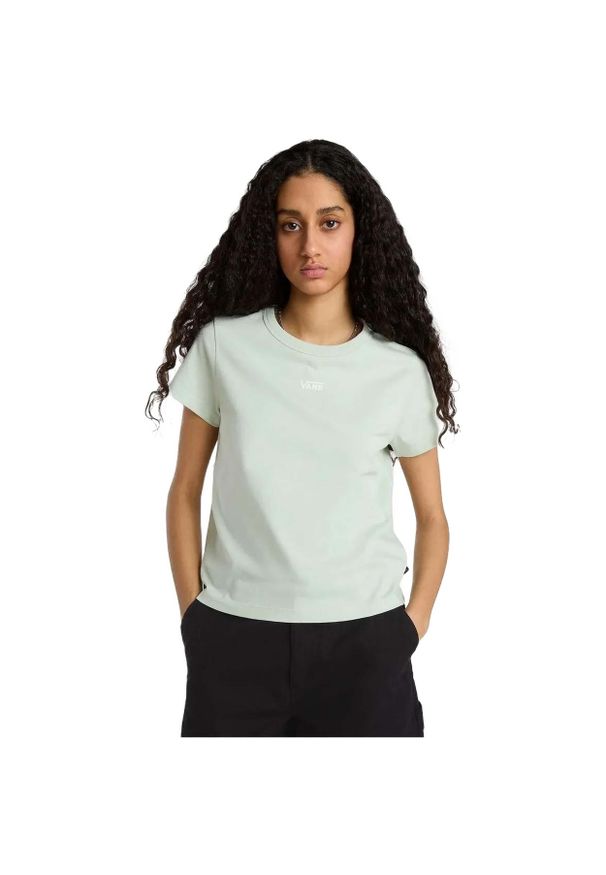 Koszulka Vans Basic Mini w kolorze Aqua Zielonym, rozmiar L. Kolor: zielony. Materiał: bawełna